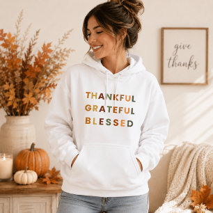Dankbaar Gezegend – Dames Herbst Trui Hoodie