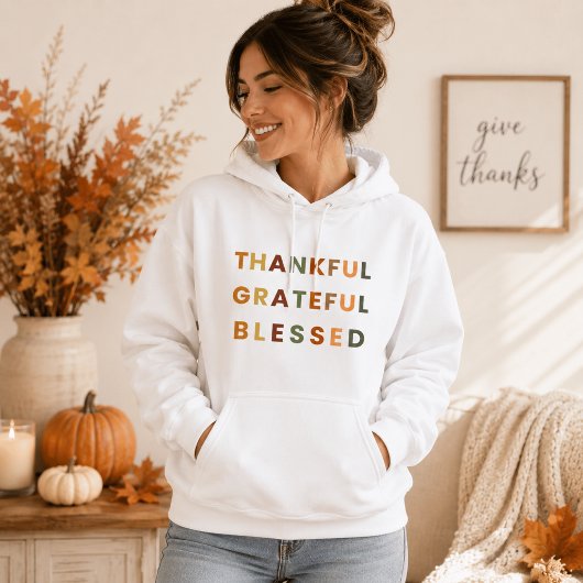 Dankbaar Gezegend – Dames Herbst Trui Hoodie