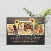 Dankbaar gezegend dankbaar | Thanksgiving van het Kaart (Staand voorkant)