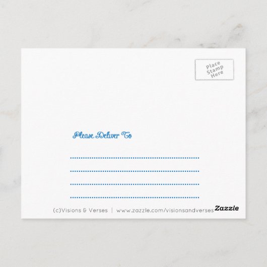 Dankbaar Gezegend Dankdag Briefkaart (Achterkant)