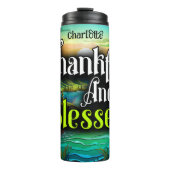 Dankbaar, gezegend, de sereniteit van Natuur Thermosbeker (Voorkant)