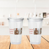 Dankbaar, gezegend | Drie fotocollage Acryl Drinkbeker