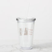 Dankbaar, gezegend | Drie fotocollage Acryl Drinkbeker (Achterkant)