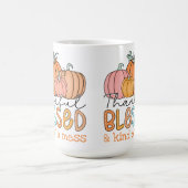 Dankbaar, gezegend en een beetje een puinhoop! koffiemok (Center)