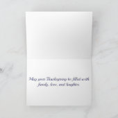 Dankbaar, gezegend en geobsedeerd door Turkije Bedankkaart (Binnen)