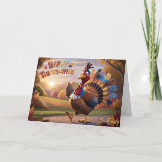 Dankbaar, gezegend en geobsedeerd door Turkije Bedankkaart (Voorkant)