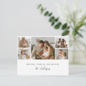 Dankbaar Gezegend Familie Kerstmis Briefkaart (Staand voorkant)