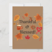 Dankbaar & gezegend! feestdagenkaart (Voorkant)