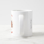 Dankbaar Gezegend Gelukkig Thanksgiving Grote Koffiekop (Achterkant)