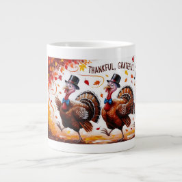 Dankbaar Gezegend Gelukkig Thanksgiving Grote Koffiekop