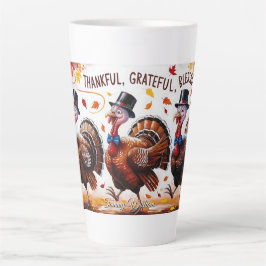 Dankbaar Gezegend Gelukkig Thanksgiving Latte Mok