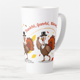 Dankbaar Gezegend Gelukkig Thanksgiving Latte Mok