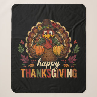 Dankbaar Gezegend Gelukkig Thanksgiving Sherpa Deken