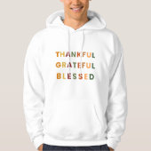 Dankbaar Gezegend – Herfst Hoodie (Voorkant)