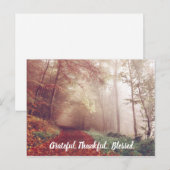Dankbaar Gezegend Herfst Natuur Wandelpad Briefkaart (Voorkant / Achterkant)