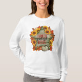 Dankbaar Gezegend Herfst Ster T-shirt (Voorkant)