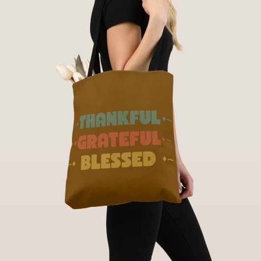 Dankbaar Gezegend Herfst Tote Bag (Dichtbij)