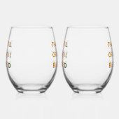 Dankbaar, gezegend – Herfst Wijnglas Zonder Voet (Links)