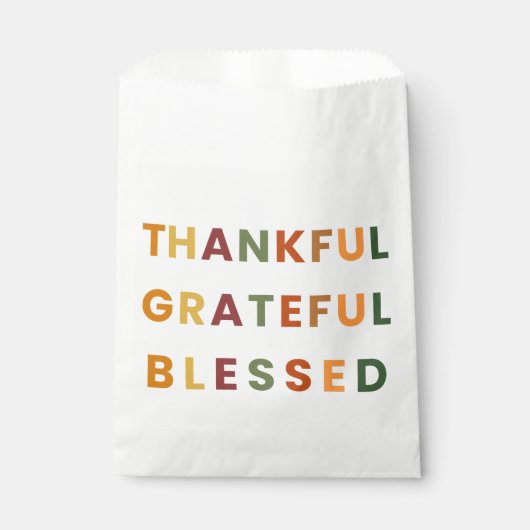 Dankbaar Gezegend – Herfstfeest Zakjes (Voorkant)