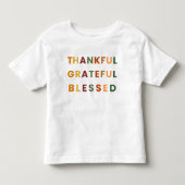 Dankbaar Gezegend – Herfstkleuren Kinder Shirts (Voorkant)
