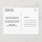 Dankbaar Gezegend Hout Thanksgiving Vrachtwagen  Briefkaart (Achterkant)