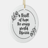 dankbaar gezegend Inspirerend geschenk Keramisch Ornament (Rechts)