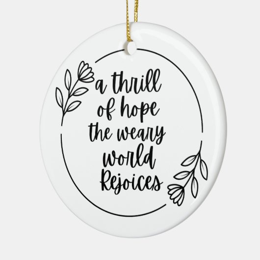 dankbaar gezegend Inspirerend geschenk Keramisch Ornament (Links)