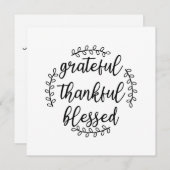 Dankbaar Gezegend Kaart (Voorkant / Achterkant)