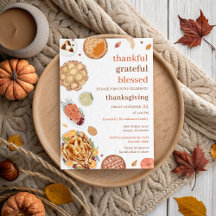 Dankbaar Gezegend Kerstmaal met Thanksgiving 