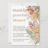 Dankbaar Gezegend Landelijk Thanksgiving Kaart (Voorkant)
