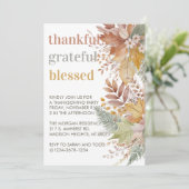 Dankbaar Gezegend Landelijk Thanksgiving Kaart (Staand voorkant)