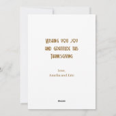 Dankbaar gezegend met de oogst van Gogh Feestdagenkaart (Achterkant)