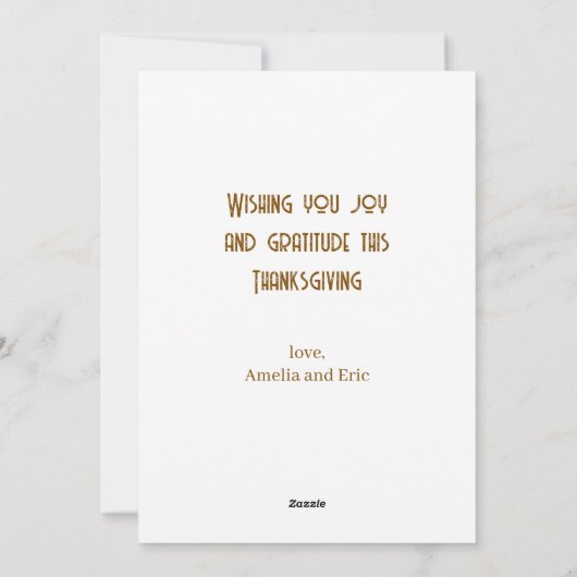 Dankbaar gezegend met de oogst van Gogh Feestdagenkaart (Achterkant)