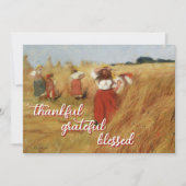 dankbaar gezegend oogst Tetmajer Feestdagenkaart (Voorkant)