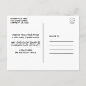 Dankbaar Gezegend Oplettend Truck Geruit Thanksgiv Briefkaart (Achterkant)