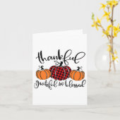 Dankbaar Gezegend Pompoen Herfst Thanksgiving Kaart (Gele Bloem)