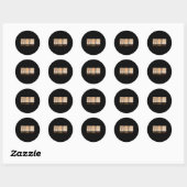 Dankbaar Gezegend Religieus Christelijk Ronde Sticker (Vel)