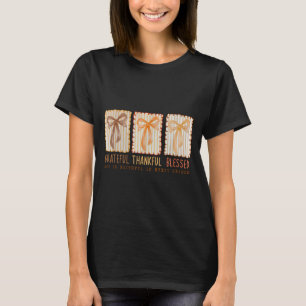 Dankbaar Gezegend Religieus Christelijk  T-shirt