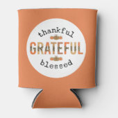 Dankbaar Gezegend Schattig Herfst Thanksgiving Blikjeskoeler (Voorkant)