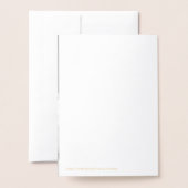 Dankbaar gezegend | Script en foto goud Folie Kaarten (Met envelop)