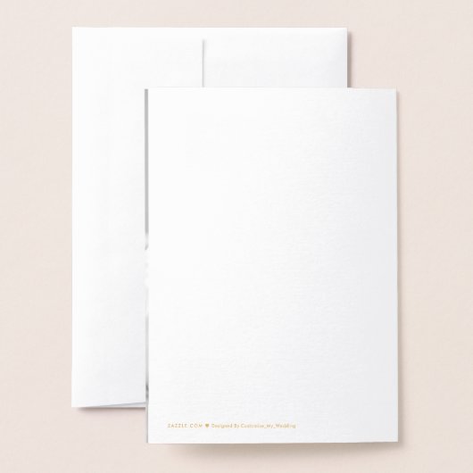 Dankbaar gezegend | Script en foto goud Folie Kaarten (Met envelop)