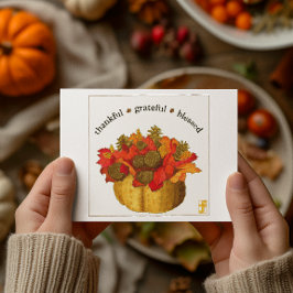 Dankbaar Gezegend Thanksgiving Briefkaart