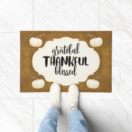 DANKBAAR GEZEGEND - Thanksgiving deurmat