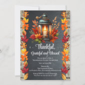 Dankbaar Gezegend Thanksgiving-diner Kaart (Voorkant)