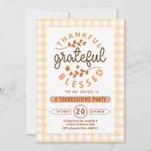 Dankbaar Gezegend Thanksgiving Feest