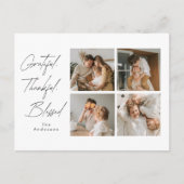 Dankbaar Gezegend Thanksgiving Foto's Briefkaart (Voorkant)