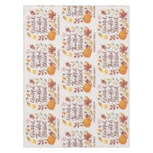 Dankbaar Gezegend Thanksgiving Herfst Tafelkleed (Voorkant)