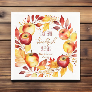 Dankbaar gezegend Thanksgiving servies Servet