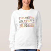 Dankbaar Gezegend Thanksgiving T-shirt (Voorkant)