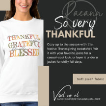 Dankbaar Gezegend Thanksgiving T-shirt
